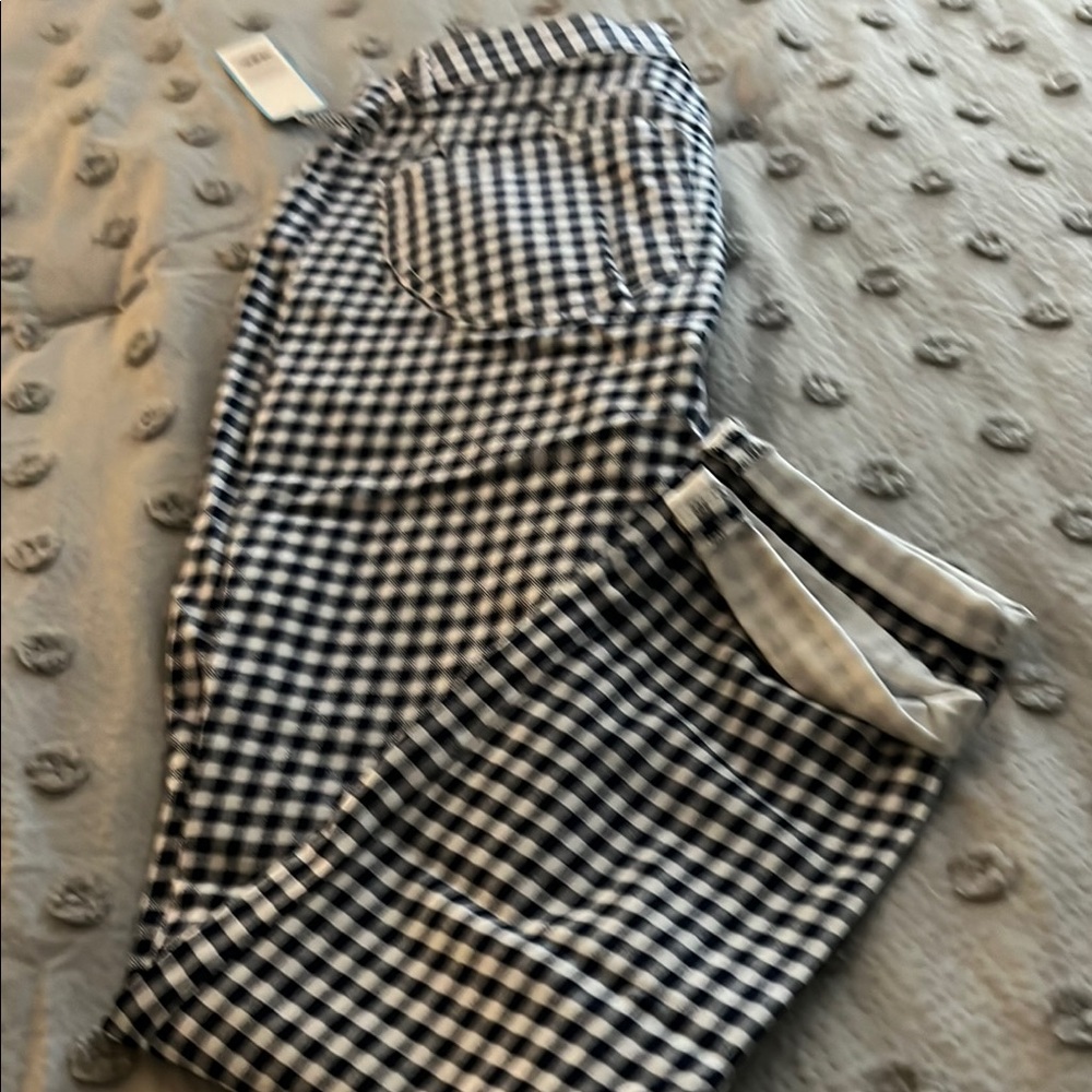 Black and White Gingham Pants